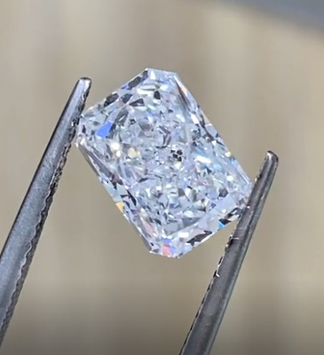 1ct Radiant Shape Laboratory Stworzony Biały Bezbarwny Jak Wyhodowane CVD Diamenty Wszystkie Kształty Dostępne Certyfikowane przez IGI