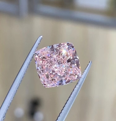 Fancy Light VS2-VS1 Lab Grown Pink Diamonds 10 Kształt poduszki w skali Mohsa