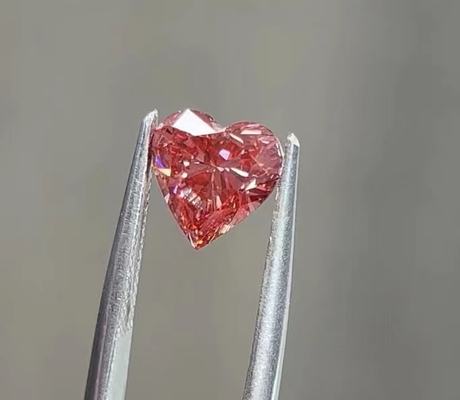 1,15 ct Syntetyczny CVD Różowe serce Diament o szlifie brylantowym Sztuczne laboratorium uprawiane