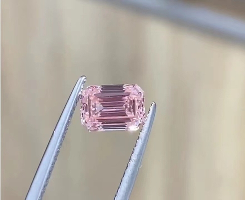 Syntetyczny szmaragdowy szlif Lab Grown Pink Diamonds Biżuteria Fancy Light Grade