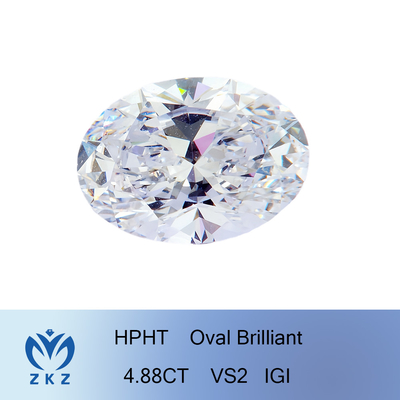 Owalne laboratoryjne diamenty o wysokiej klarowności Luźny, konfigurowalny biały kolor