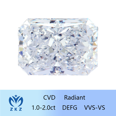 Bezbarwne 10 Mohs Radiant Cut Lab Grown Fancy Diamonds VS-VVS Jasność