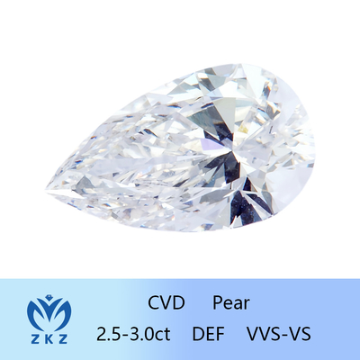 2.5ct-3ct Syntetyczny, jak wyhodowany CVD Lab wyhodowany diament luźny pier cięty diament