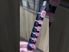 Różowy pierścionek z diamentem cvd