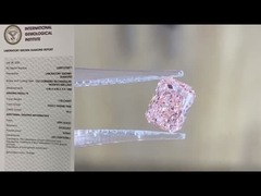 Laboratorium stworzyło kolorowe diamenty Radiant Loose Diamond Fancy Intense Pink raport IGI