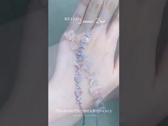 bransoletka z różowymi diamentami