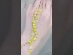 Diamentowa bransoletka tenisowa Diamenty uprawiane Diamenty żółte Diamenty biżuteria Poduszka Diamant