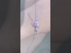 /Fancy Kolorowy Diament /Laboratorium Stworzone Kolorowe Diamenty /Diamentowa bransoletka /Diamentowa biżuteria