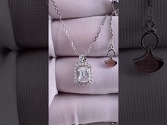 Emerald Lab stworzył diamentowy wisiorek naszyjnik diamentowe biżuteria wisiorek