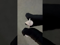 1.53ct gruszka Kobiety pierścionek