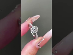 Pierścień słonecznikowy, diamenty z laboratorium, pierścionki zaręczynowe, pierścionki ślubne, pierścionek ślubny.